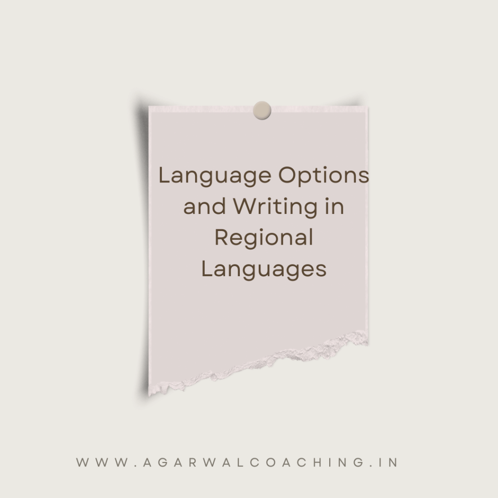 CA Foundation Exam: Language Options and Writing in Regional Languages